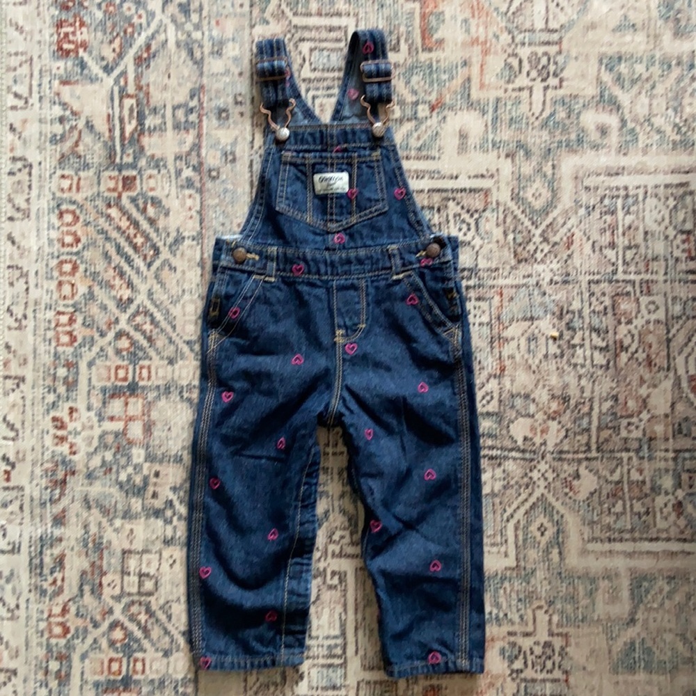 Oshkosh Embroidered Heart Overalls